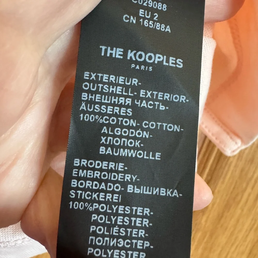 NWT The Kooples Pink Crop Top with Embroidered Skull and Flowers